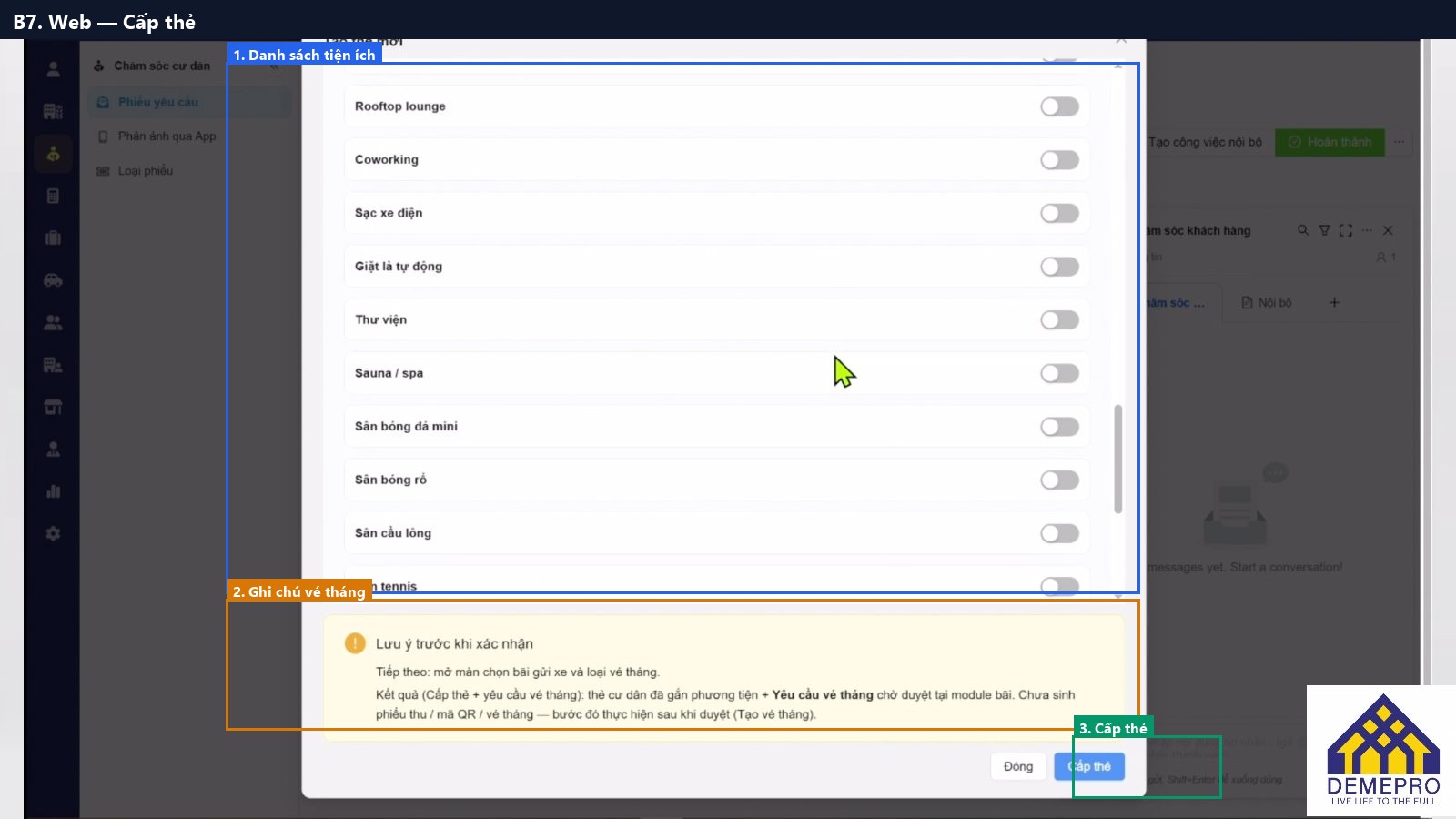 B7. Web — Cấp thẻ