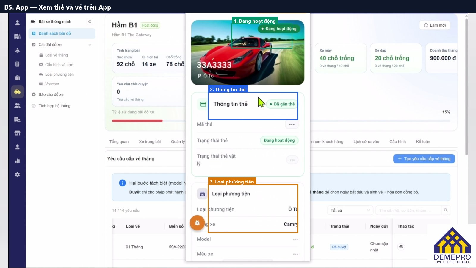 B5. App — Xem thẻ và vé trên App